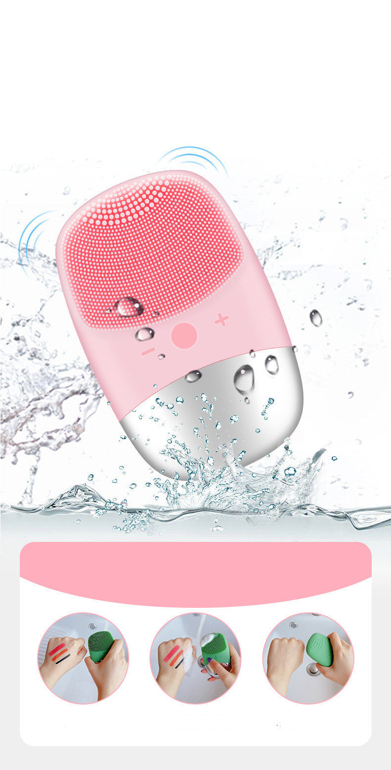 UGLOVV Glow Pulse Mini Silicone Electric Face Cleansing Brush