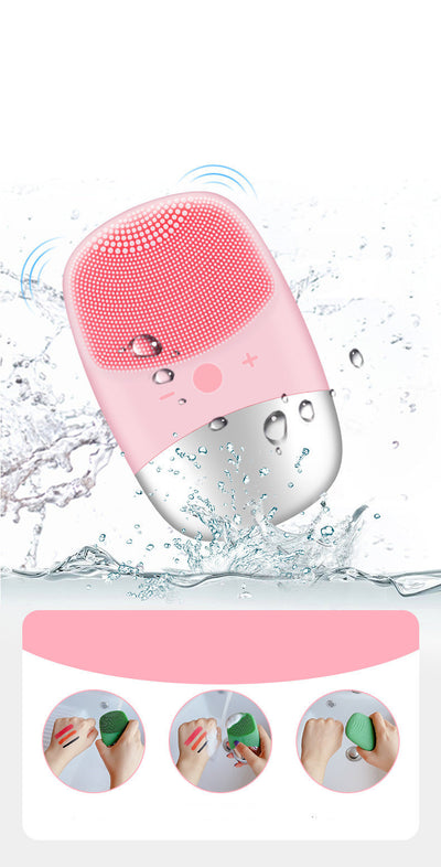 UGLOVV Glow Pulse Mini Silicone Electric Face Cleansing Brush